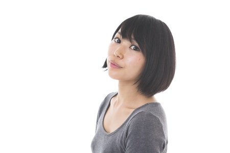 Portrait of a young womanの写真素材