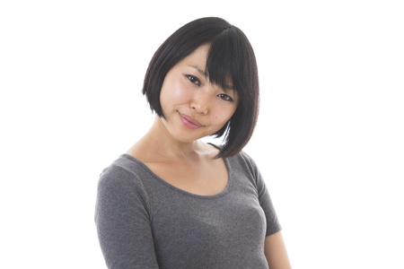Portrait of a young womanの写真素材