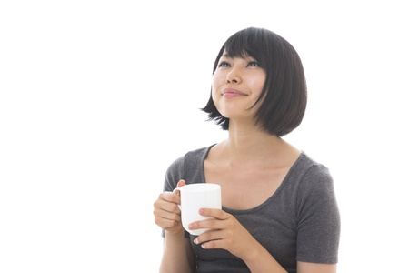 Portrait of a young womanの写真素材