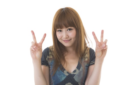 Young woman of the smileの写真素材