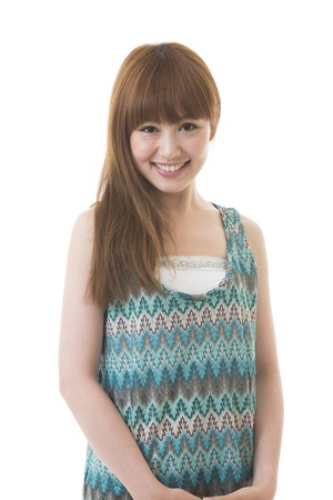 Portrait of a young womanの写真素材