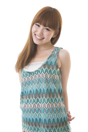 Portrait of a young womanの写真素材