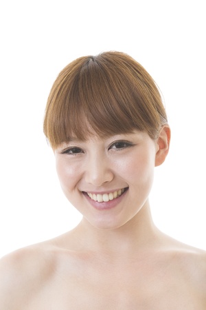 Portrait of a young attractive womanの写真素材