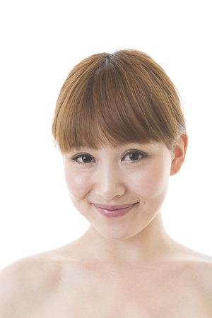 Portrait of a young attractive womanの写真素材