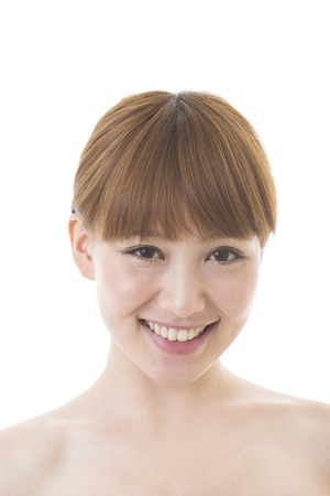 Portrait of a young attractive womanの写真素材
