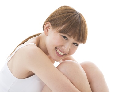 Portrait of a young attractive womanの写真素材