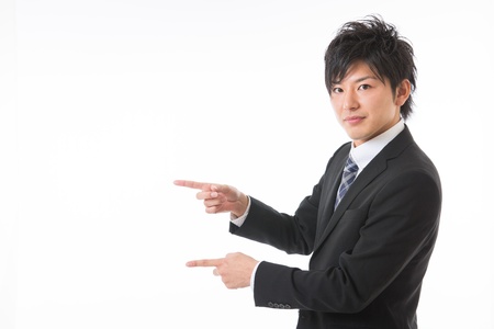 Young businessman to recommend it toの写真素材