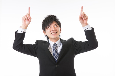 Young businessman to recommend it toの写真素材