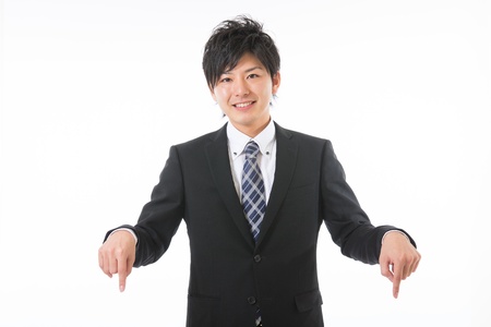 Young businessman to recommend it toの写真素材