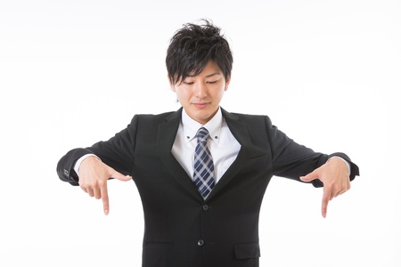 Young businessman to recommend it toの写真素材