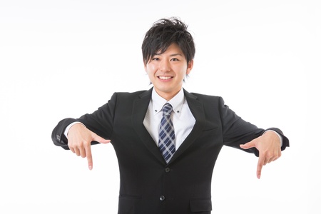 Young businessman to recommend it toの写真素材