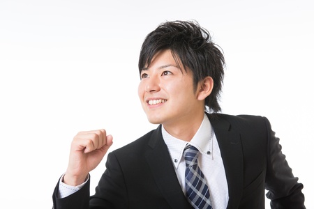 The young businessman who runsの写真素材