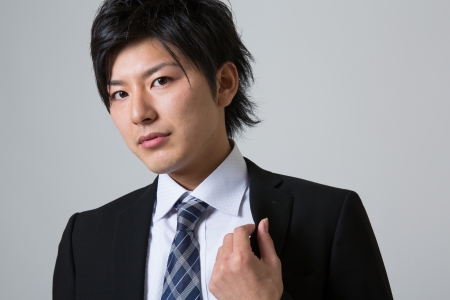 young businessman dressed in the suitの写真素材