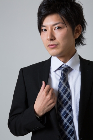 young businessman dressed in the suitの写真素材