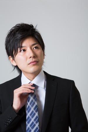 young businessman dressed in the suitの写真素材