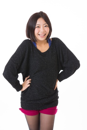 Young woman of the smileの写真素材