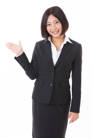 Young businesswoman to recommend it toの写真素材