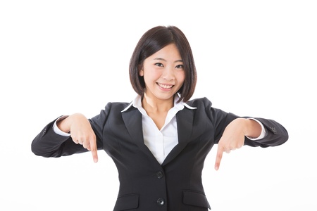 Young businesswoman to recommend it toの写真素材