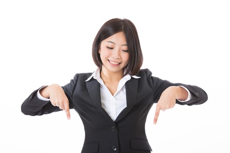 Young businesswoman to recommend it toの写真素材