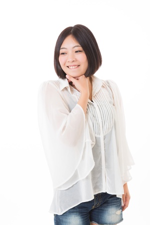 Portrait of a young womanの写真素材