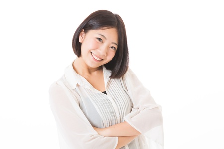 Portrait of a young womanの写真素材