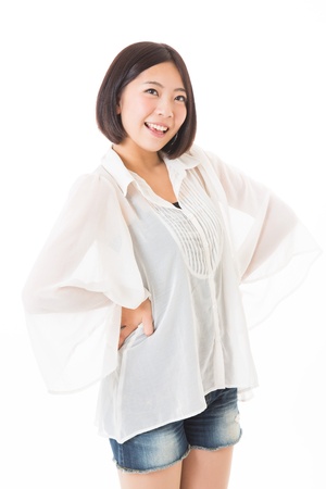 Portrait of a young womanの写真素材