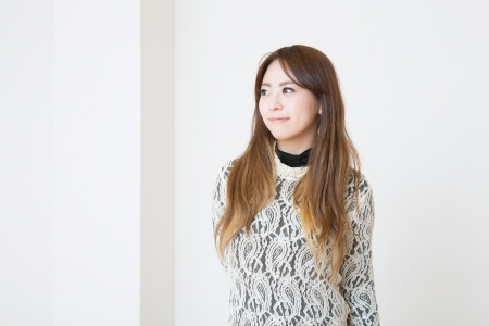 Portrait of a young womanの写真素材