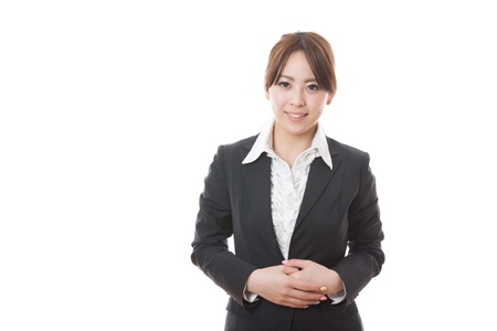 The young businesswoman who is pleasedの写真素材