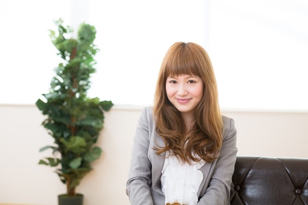 Beautiful young asian businesswoman of the smileの写真素材