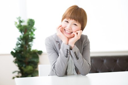 Beautiful young asian businesswoman of the smileの写真素材