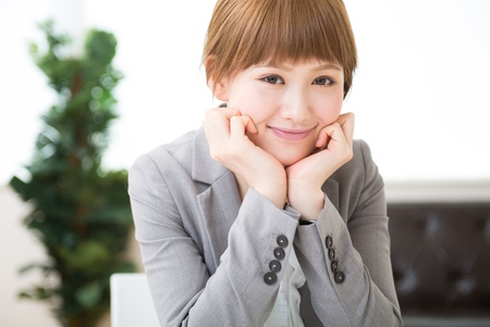 Beautiful young asian businesswoman of the smileの写真素材