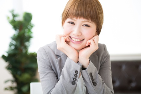 Beautiful young asian businesswoman of the smileの写真素材