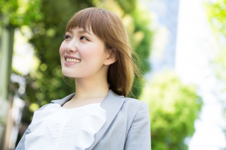 Beautiful young asian businesswoman of the smileの写真素材