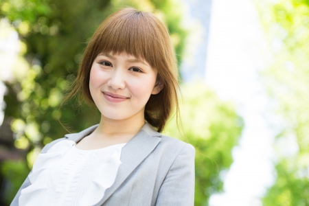 Beautiful young asian businesswoman of the smileの写真素材