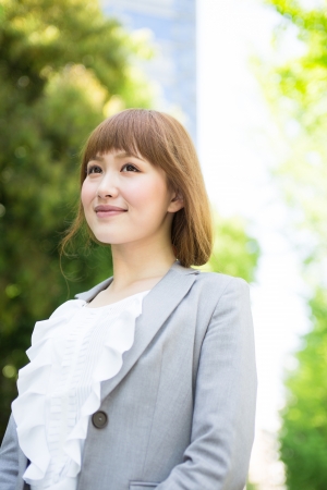 Beautiful young asian businesswoman of the smileの写真素材