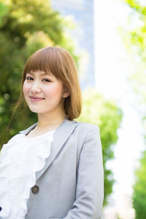 Beautiful young asian businesswoman of the smileの写真素材