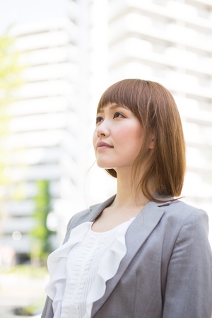 Beautiful young asian businesswoman of the smileの写真素材