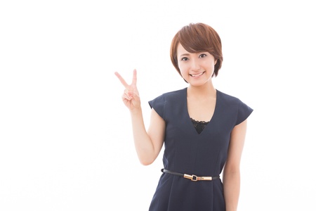 Beautiful young asian woman who smileの写真素材