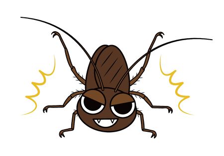 Cockroach Character Illustration Clip Art