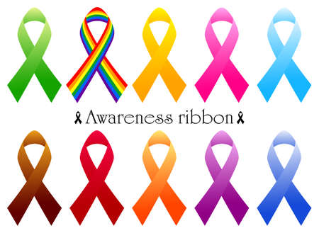 [Ribbon movement] colorful awareness ribbon set type illustration vector with various meanings
[Ribbon Movement] Set of colorful awareness ribbons with various meanings Type Illustration Vectorのイラスト素材