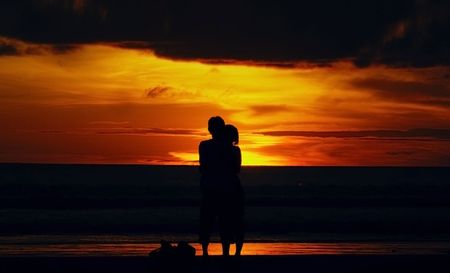 Romantic Sunset on KutaA  の写真素材
