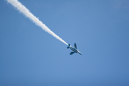 SAITAMA, JAPAN - NOVEMBER 3, 2014: Japanese Air Self-Defense Force holds their annual airshow at...