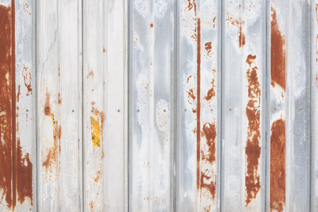 Rusty rough painted steal wall in full frame
