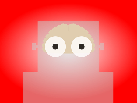 AI robot has a brainのイラスト素材