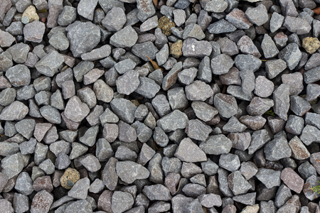 Cold hard gravels on groundの写真素材
