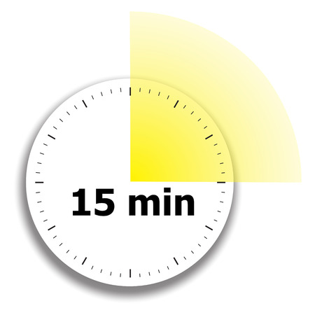 clock face stopwatch on a white backgroundのイラスト素材