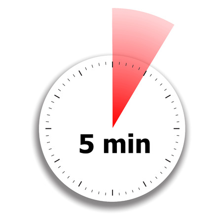 clock face stopwatch on a white のイラスト素材