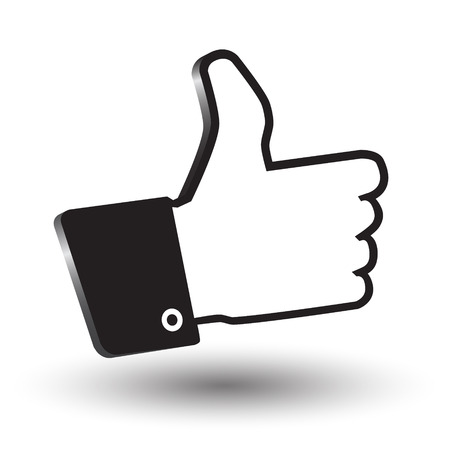 cursor hand awesome 3d icon with shadow on white backgroundのイラスト素材