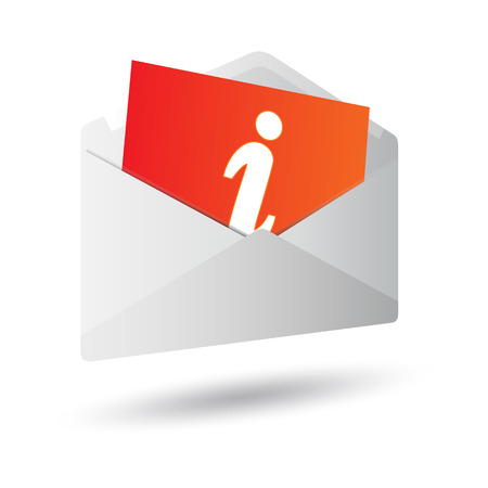 icon message 3d on white backgroundのイラスト素材