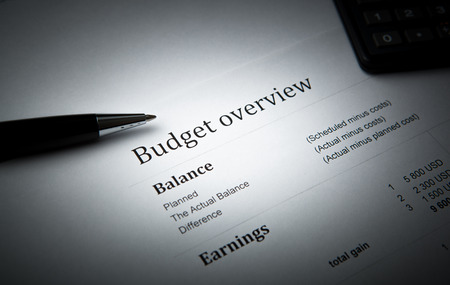 pen lying on the document folderの写真素材